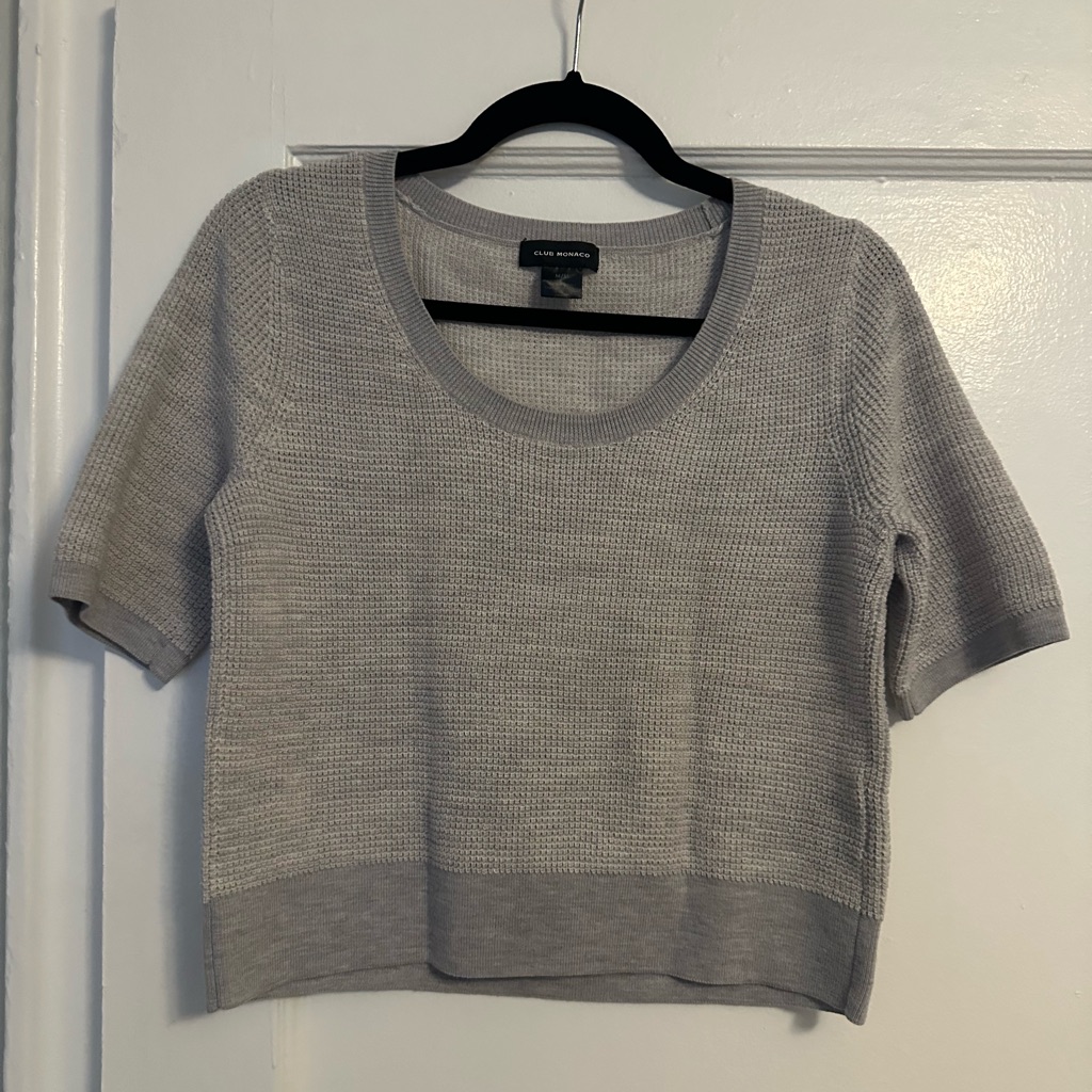 Brand New Gray Sweater Club Monaco Size M